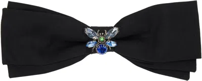 Erdem Black Crystal-cut Barrette
