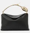 Erdem Bloom Mini Leather Tote Bag In Black