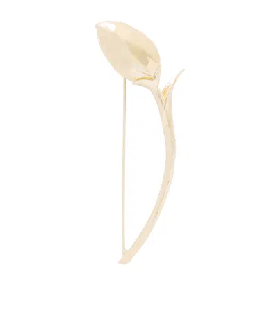 Erdem Bloom Flower-detail Brooch In Purple