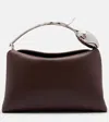 Erdem Bloom Medium Leather Shoulder Bag In Red