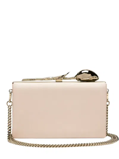 Erdem Bloom Minaudière Clutch Bag In Neutral