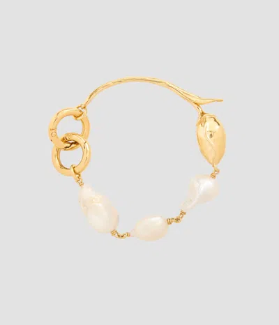 Erdem Bloom Pearl Bracelet In Gold