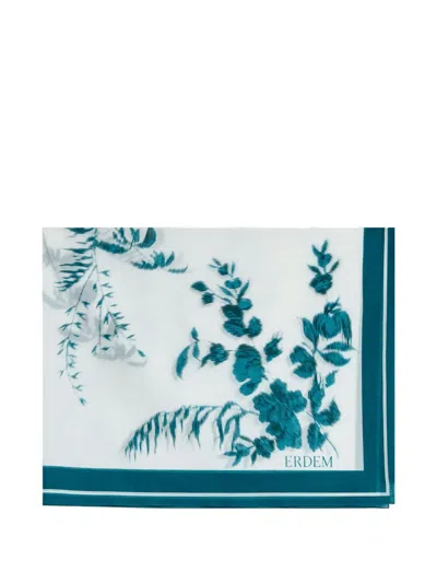 Erdem Botanical-print Cotton-voile Pareo In Multi