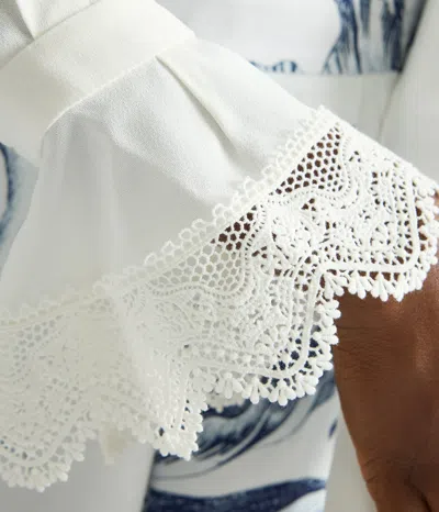 Erdem Cady Long Sleeve Shirt In White