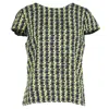 Erdem Cap Sleeve Top In Green Wool In Green