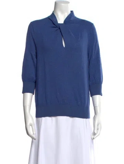 Pre-owned Erdem Cashmere Sweater In Blue