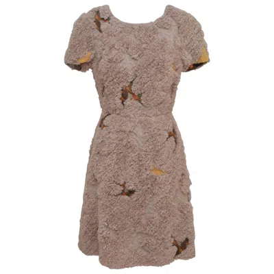 Pre-owned Erdem Chiffon Swallow Dress Runway Spring 2010 New Us2 In Brown