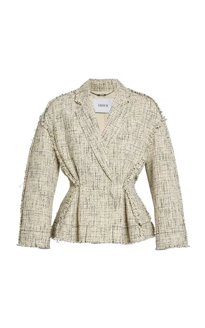 Erdem Cinched Cotton-blend Jacket
