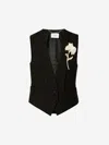 ERDEM ERDEM CLAVEL FITTED VEST