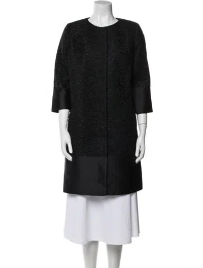 Pre-owned Erdem Coat In Black