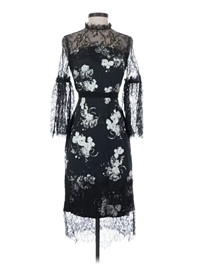 Pre-owned Erdem Cocktail Dress In Black