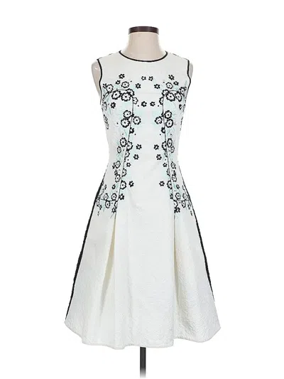 Pre-owned Erdem Cocktail Dress In White