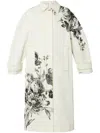 Erdem Oversized Cotton Coat In Neutrals