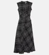 Erdem Cotton-blend Tweed Midi Dress In Black
