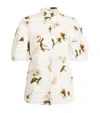 ERDEM COTTON FLORAL PRINT BLOUSE