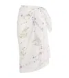Erdem Womens Botanical Ditsy White Pareo Botanical-print Cotton Beach Cover Up