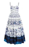 Erdem Cotton Midi Dress In White
