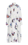 Erdem Cotton Midi Dress In White