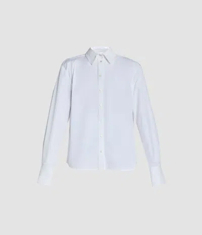Erdem Cotton Poplin Long Sleeve Shirt In Multi