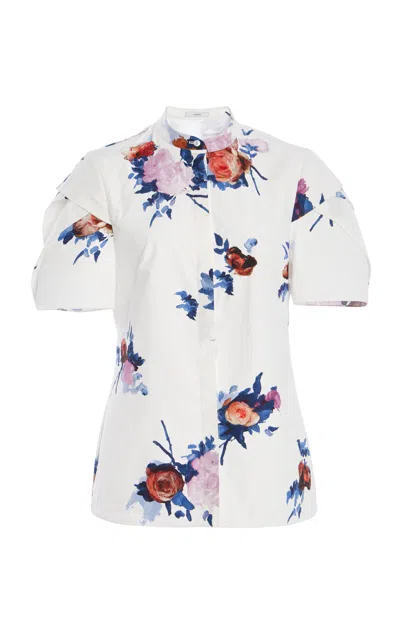 Erdem Cotton Shirt In White