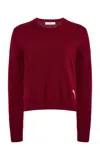 Erdem Crew Neck Cashmere Sweater In Red