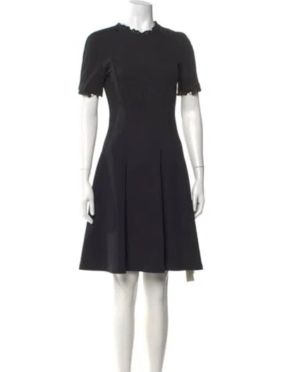 Pre-owned Erdem Crew Neck Knee-length Dress In Black