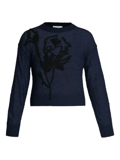 Erdem Crew-neck Sweater In Blue