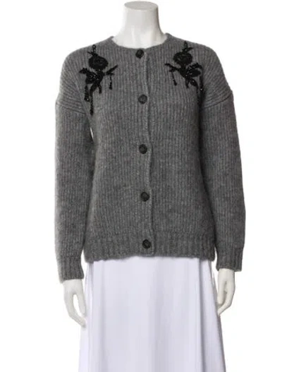 Pre-owned Erdem Crew Neck Sweater In Gray