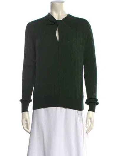 Pre-owned Erdem Crew Neck Sweater In Green