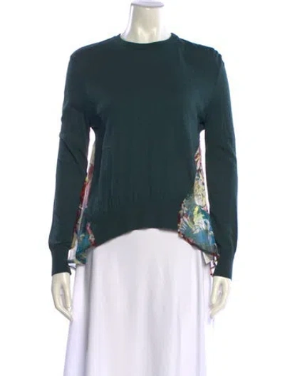Pre-owned Erdem Crew Neck Sweater In Green