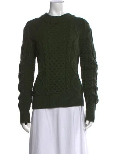 Pre-owned Erdem Crew Neck Sweater In Green