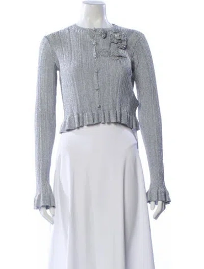 Pre-owned Erdem Crew Neck Sweater In Purple