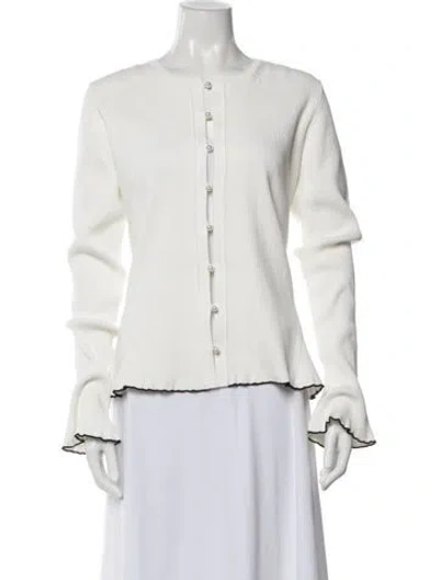 Pre-owned Erdem Crew Neck Sweater W/ Tags In White