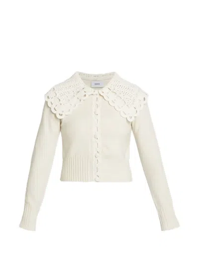 ERDEM CROCHET-COLLAR CARDIGAN