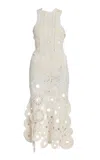 Erdem Crocheted Cotton Midi Dress In White