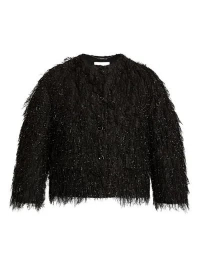 Erdem Cropped Jacket In Black