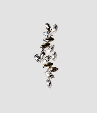 Erdem Crystal Brooch In Black