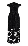 Erdem Cutout Midi Cocktail Dress In Black
