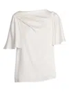 Erdem Draped-detail Top In White