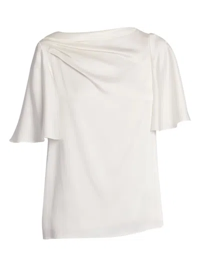 Erdem Draped-detail Top In White
