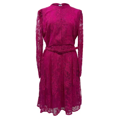 Erdem Elira Lace Dress In Pink Cotton In Purple