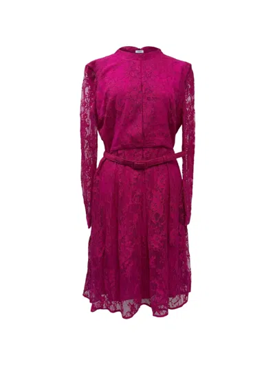 Pre-owned Erdem Elira Lace Midi Dress In Pink