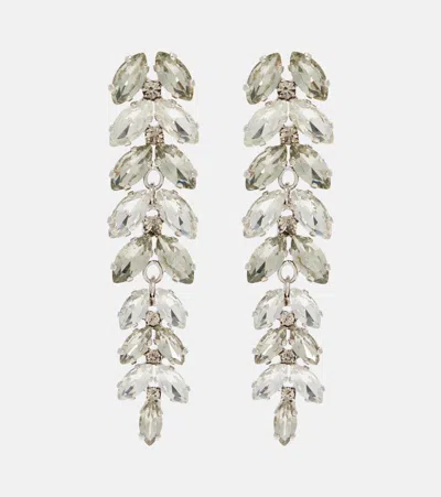 Erdem Embellished Drop Earrings In Multi