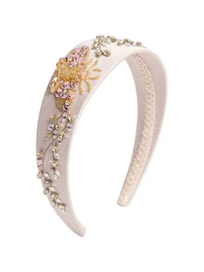 Erdem Embellished Headband In Green