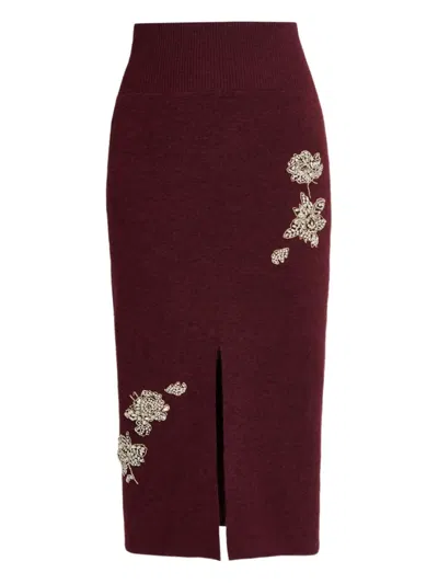Erdem Embellished Midi Skirt