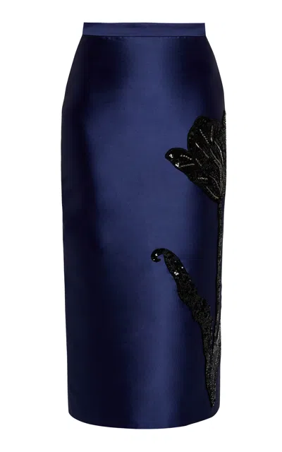 Erdem Embellished Pencil Midi Skirt