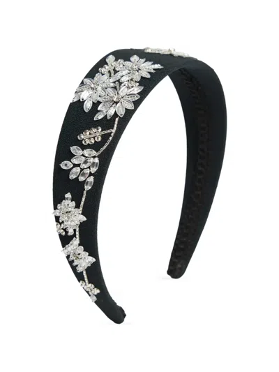 Erdem Embellished Wide Headband In Neutral