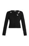Erdem Embellished Wool-blend Cardigan