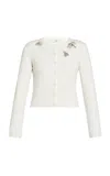 Erdem Embellished Wool-blend Cardigan