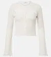 Erdem Floral-embroidered Open-knit Cardigan